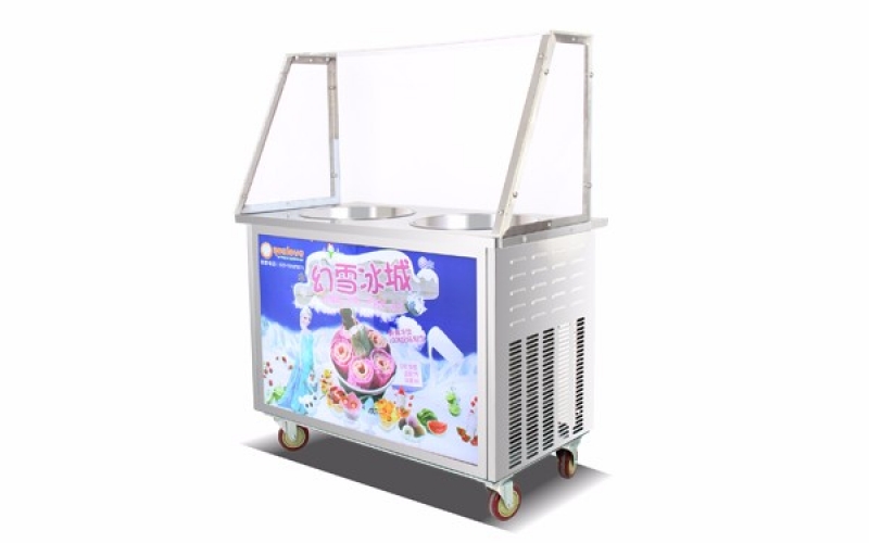 双锅炒酸奶机/炒冰机